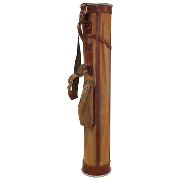 Classic Hotze Canvas & Leather Golf Bag - Hot Z