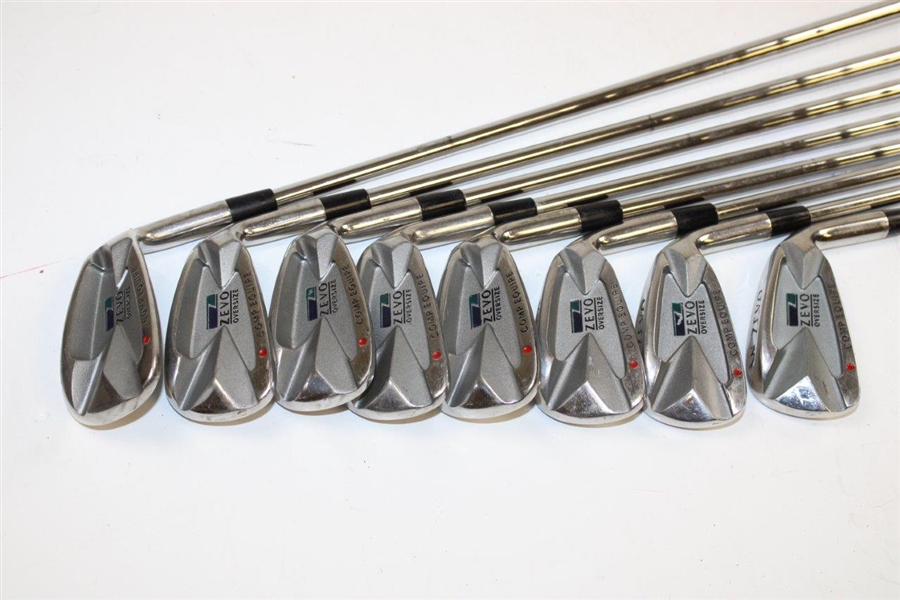 Set Zevo Irons (3-Pw) Microtaper Shafts (Stiff) Great Condition - 1990's
