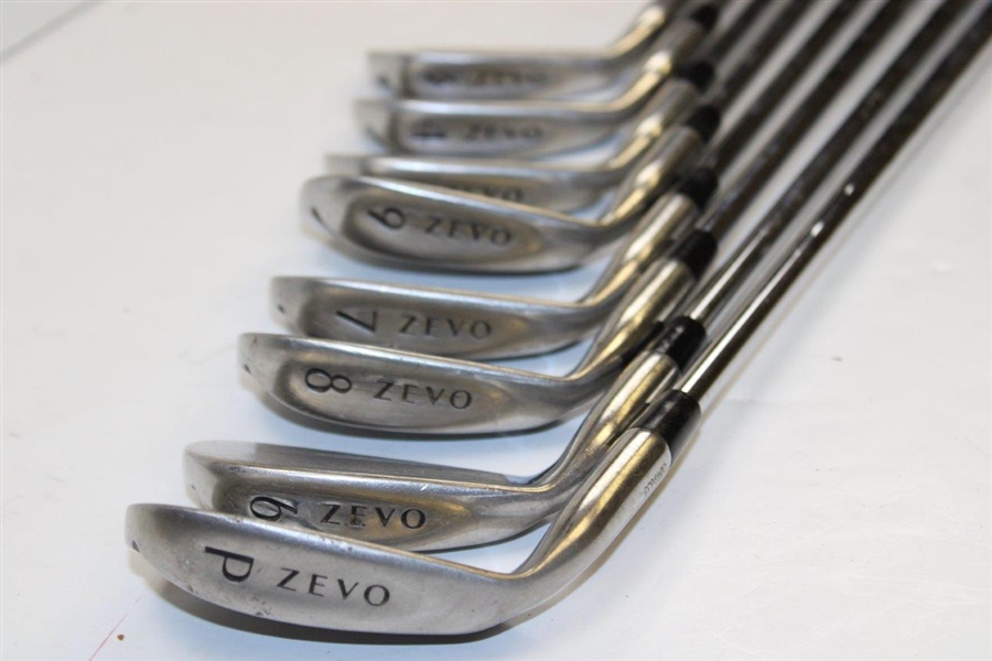 Set Zevo Irons (3-Pw) Microtaper Shafts (Stiff) Great Condition - 1990's
