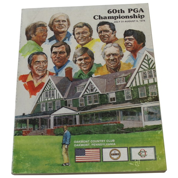 1978 PGA Championship at Oakmont Country Club Official Program - John Mahaffey Winner