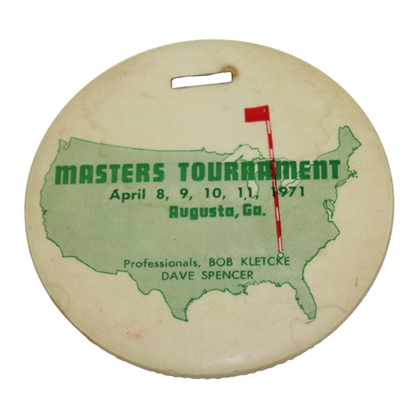 1971 Masters Tournament Member’s Official Bag Tag