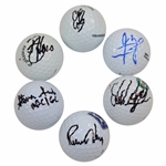 Six (6) Signed Golf Balls JSA ALOA