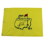 Tiger Woods Signed 2005 Masters Embroidered Flag JSA ALOA