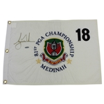 Tiger Woods Signed 1999 PGA at Medinah Embroidered Flag UDA #SHO86725