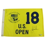 Tiger Woods Signed Ltd Ed 2000 US Open at Pebble Beach Flag #201/500 UDA #BAM07781