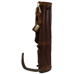 Classic Brown Leather Golf Bag 