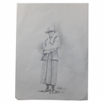 Original Oil on Panel Alexa Stirling Painting & Sketch by Artist Robert Fletcher - Framed