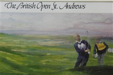 The British Open St. Andrews' Ltd Ed 'Triumphant Return' Print by Walt Spitzmiller - Matted
