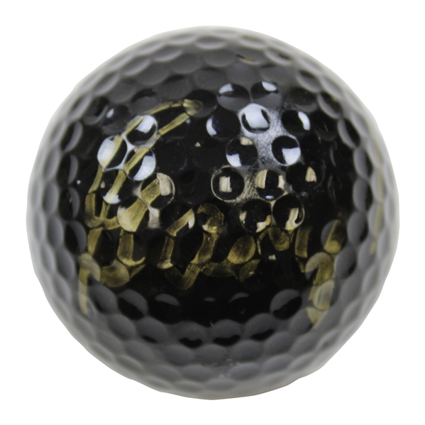 Gary Player Signed in Gold Black Player Foundation Logo Golf Ball JSA ALOA