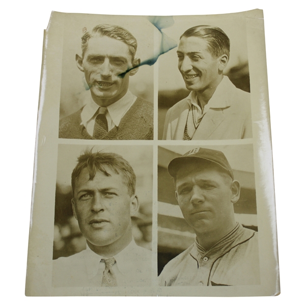 Bobby Jones, Armour, Lacoste & Heillman 1927 Wire Photo