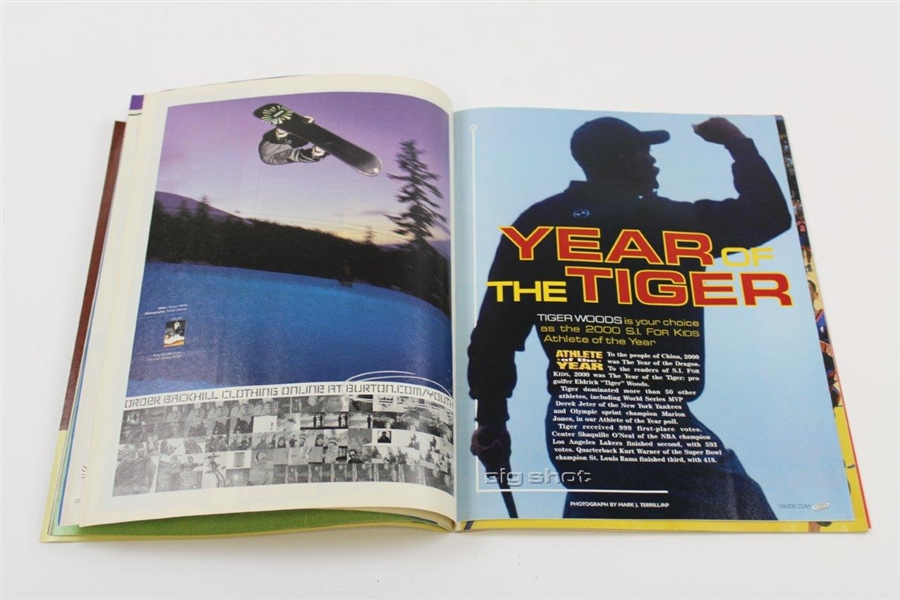 Tiger Woods 2001 Sports Illustrated for Kids Magazine - January