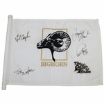 Payne Stewart, Fred Couples, Watson & Azinger Signed Skins Game at Bighorn Course Flag JSA #B58591