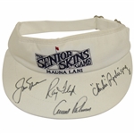 Arnold Palmer, Jack Nicklaus, Floyd & Chi-Chi Rodriguez Signed Senior Skins Visor JSA ALOA