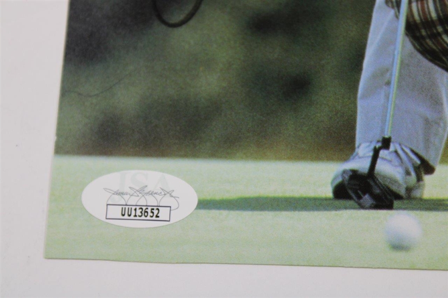 Jakc Nicklaus Signed 'Lining Up Putt' Personalized Photo JSA #UU13652