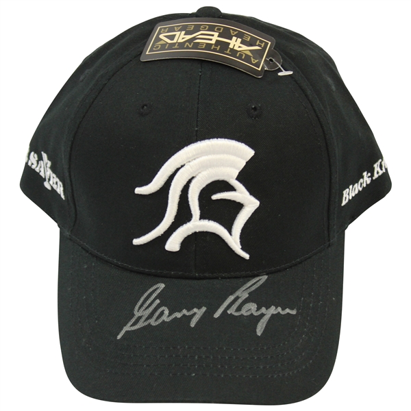 Gary Player Signed Personal Black Knight Par Saver Black Hat - Unused JSA ALOA