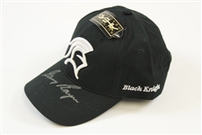 Gary Player Signed Personal 'Black Knight' Par Saver Black Hat - Unused JSA ALOA