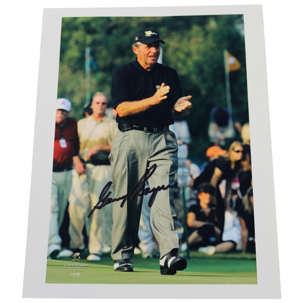 Gary Players Signed Personal Ltd Ed Gary Player Foundation 8x10 Photo #14/50 JSA ALOA
