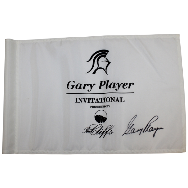 Gary Player Signed 'Gary Player Invitational' at The Cliffs White Flag JSA ALOA