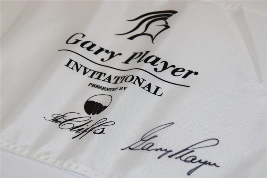 Gary Player Signed 'Gary Player Invitational' at The Cliffs White Flag JSA ALOA