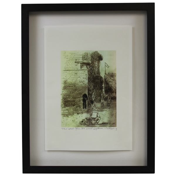 Gary Players Personal 1974 Shot From The Wall Art Print - Framed