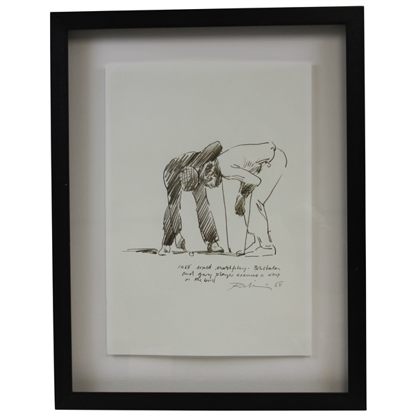 Gary Players Personal 1968 World Match Play Art Print - Framed