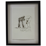 Gary Players Personal 1968 World Match Play Art Print - Framed