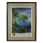 Arnold Palmer with 3 Others 1983 US Senior Open Hazeltine Ltd Ed Poster - Framed