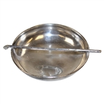 Sterling Silver Classic Circular Ash-Tray with Golf Club