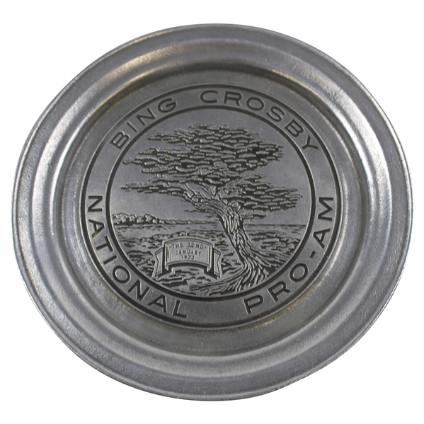 1973 Bing Crosby National Pro-Am 'The 32nd' Pewter Plate