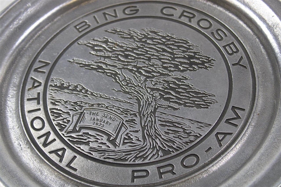 1973 Bing Crosby National Pro-Am 'The 32nd' Pewter Plate