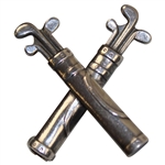 Golf Bag And Clubs Sterling Silver Pin