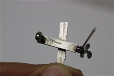 Golf Bag And Clubs Sterling Silver Pin