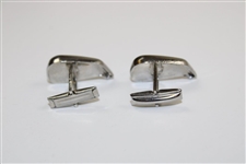Pair of Golf Iron Clubhead Themed Action Line Cuff Links