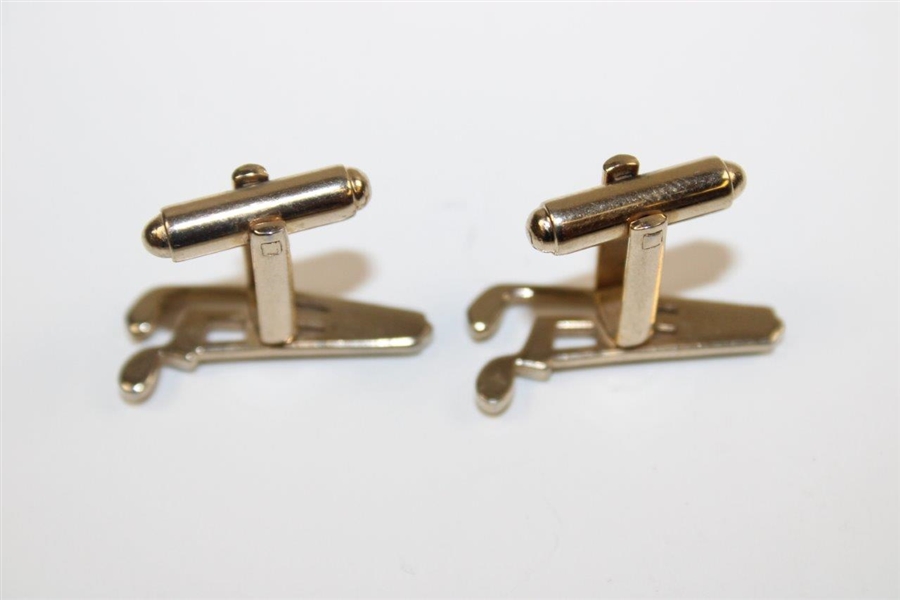 Pair of Three (3) Golf Clubs Themed Cuff Links