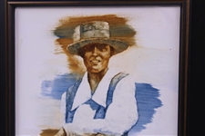 Original Oil on Panel Alexa Stirling Painting & Sketch by Artist Robert Fletcher - Framed