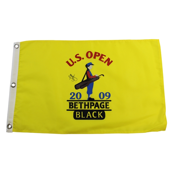 Lucas Glover Signed 2009 US Open at Bethpage Black Screen Flag JSA ALOA