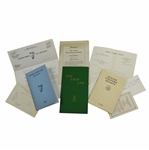 1950 Southern Sr. Golf Assoc. Booklet, 1948 Seniors Golf Society Booklet, & The Golf Log Book