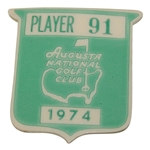 1974 Masters Tournament Contestant Badge #91