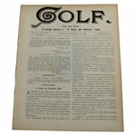 1898 'Golf' Far & Sure Weekly Publication No. 436 Vol. XVII