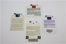 1992, 1993, 1994 & 1996 Masters Tournament SERIES Badges - Couples, Langer, Olazabal & Faldo