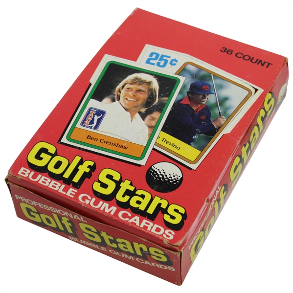 1981 Donruss Golf Stars Bubble Gum Card Box with 36 Unopened Packs