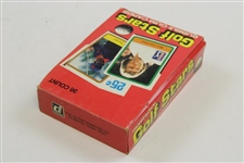 1981 Donruss Golf Stars Bubble Gum Card Box with 36 Unopened Packs