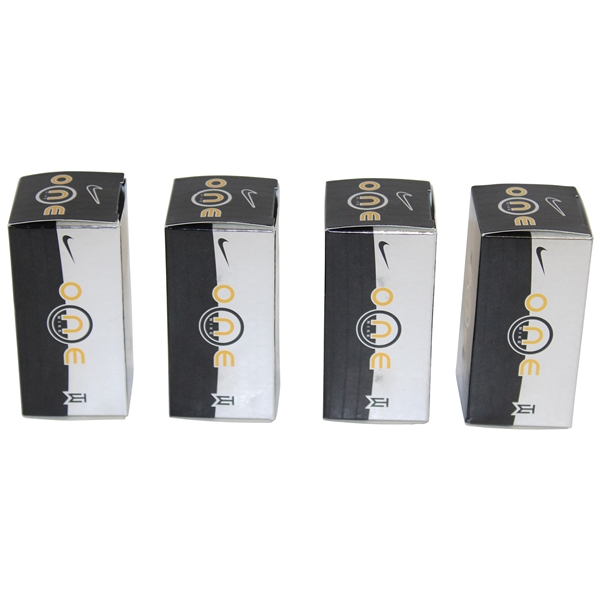 Four (4) Sleeves of Nike TW Tiger Woods OneBlack The One Golf Balls