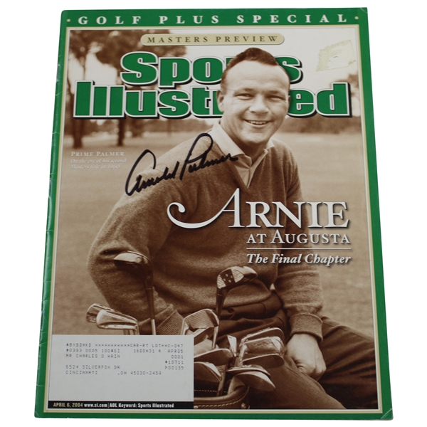 Arnold Palmer Signed 2004 Sports Illustrated Magazine - April JSA ALOA