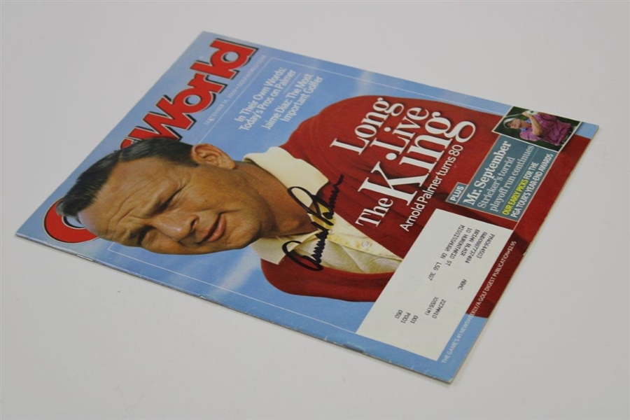 Arnold Palmer Signed 2009 Golf World Magazine - September JSA ALOA