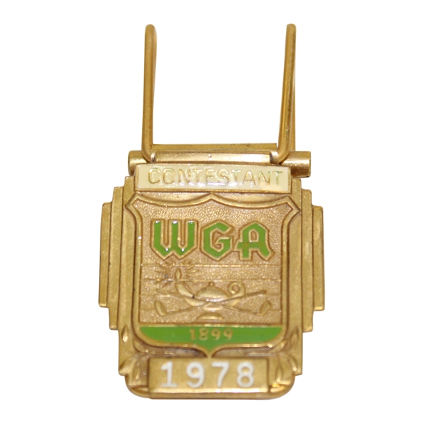 Champion Bobby Clampetts 1978 WGA Championship Contestant Clip/Badge