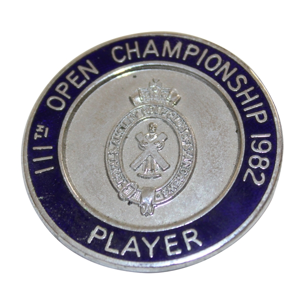 Bobby Clampetts 1982 OPEN Championship at Royal Troon Contestant Badge