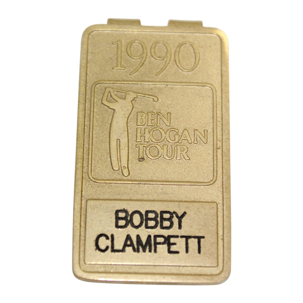 Bobby Clampetts Personal 1990 Ben Hogan Tour Money Clip/Badge