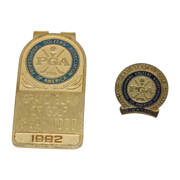 Bobby Clampetts 1992 Grand Slam of Golf at PGA West Clip/Badge & Pin