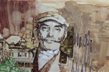 Original Painting of St Andrews Golf Club Founder John Reid by Artist Ray Caram